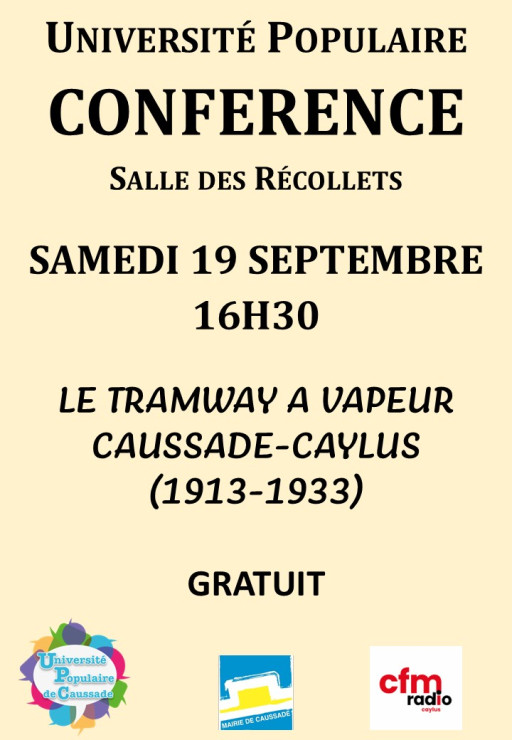 CONFERENCE SAMEDI 19 SEPTEMBRE 2026