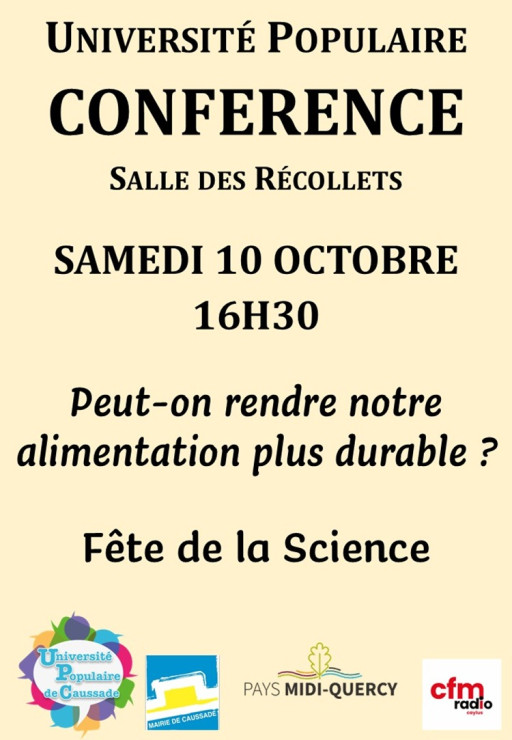 Conférence SAMEDI 10 OCTOBRE 2026